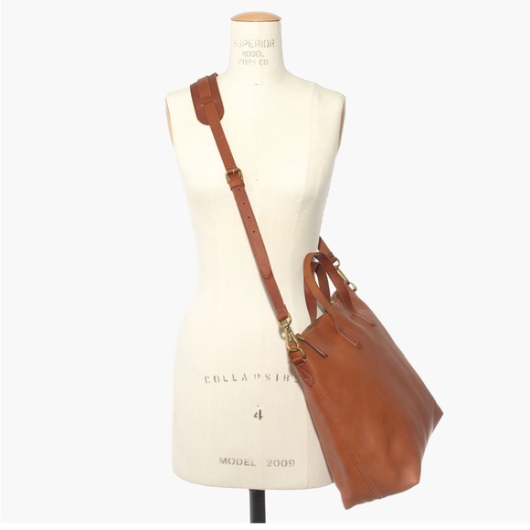 Madewell Transport Satchel in English saddle leather - Picture 3 of 15